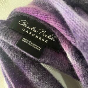 Claudia Nichole 100% Cashmere Soft Purple Infinity Scarf